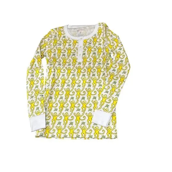 Roller Rabbit Kids Monkey Pajamas in Sunshine Size 8 New with tags